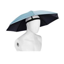 Sunscreen Head Umbrella Hat Windproof Sun Umbrella Sun Gear Fishing Head Umbrella  Hiking dangaus mėlyna spalva