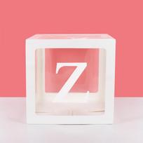 A-Z letter Name Transparent Balloon Box BABY ONE Blocks Boy Girl Party Gift Box Wedding Decoration Baby Shower Birthday Party