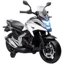 Electric Kids' Motorcycle, Honda, 3 km/h, Music & Light, 3-6 Years, up to 30 kg, White 107 x 46 x 75 cm balta