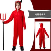 Helovino velnio kostiumas Šėtono Cosplay kostiumas Vaikų dienos mokyklos scenos kostiumas XL red
