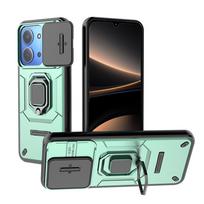 Skirta Xiaomi Redmi 15C 4G 171mm dėklas Atsparus smūgiams Šarvuotas Magnetinis laikiklis Žiedas Dėklas Redmy 15C 15 C Redmi15C 4G Objektyvo apsauga Dangtelis For Redmi 15C 4G žalia