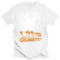 Fashion 25 Mens Clothing Doc Brown Back To The Future Back To The Future 1.21 Gigawatts Fun Tops Tee T Shirt Loose Tops T-Shirt 3XL white