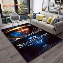 StarCraft žaidimo Retro 3D žaidėjo kilimas namų svetainei, miegamajam, sofai, prie durų dekoras, vaikų žaidimų zonos kilimas, neslystantis grindų kilimėlis 40x60cm gray