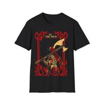 Baldur's Gate 3 Karlach  Mūsų ugninis draugas  Vintažinis meno marškinėlis | Unisex RPG žaidimų gatvės aprangos marškinėlis L black