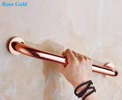 1Piece Brass Bath Shower Safety Grab Bar Handicapped Elderly Towel Hanging Rose Gold Oil Rubbed Bronze Antique Anti-slip Rail 325MM rožinio aukso spalvos