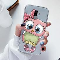 Skirta Samsung Galaxy S9 S 9 Plus telefono dėklas Animacinis galinis dangtelis Skaidrus minkšto silikono gėlių Funda Skirta Samsung s9 S9+ Mielas Capa S9 gray