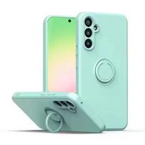 Žiedo Laikiklis Magnetiniai Telefonų dėklai Skirti Samsung Galaxy A57 A37 A56 A36 A55 5G A54 A35 A16 A15 A17 Atsparus smūgiams Skysto Silikono Dangtelis A52-A52 5G-A52S 5G white