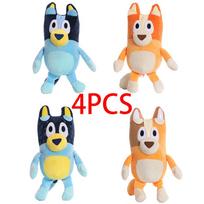 8 Style 28Cm Bluey Dog Bingo Family Plush Toy Cartoon Dog Soft Stuffed Animal Keychain Doll Birthday Gift Family Blue-Y Bingo beige