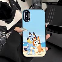 B-Bluey-es AnimacinisTelefono dėklas Skirtas IPhone 17 Air 16 E 15 14 Plus 13 12 11 Pro Max Spalvotas Sidabrinis Dangtelis iPhone17 Pro white