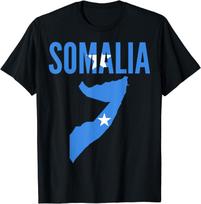 Somali Somalia Country Map Flag T-Shirt Unisex Easy To Wear and Match Lightweight Men T Shirt 5XL įvairiaspalvis