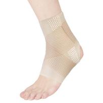 Ankle Support Brace Men Women Ankle Compression Sleeve Foot Brace with Adjustable Wrap for Sprained Achilles Tendonitis Plantar Fasciitis L beige