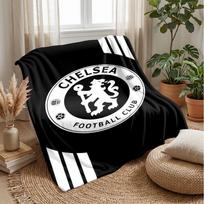 Chelsea FC themed antklodė Minkšta flanelinė vilnos antklodė Šilta lengva antklodė namams, sofai, lovai 130x150cm