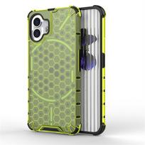 Compatible with Nothing Phone 2 honeycomb case and transparent Nothing Phone 1 shockproof protective case Nothing Phone2 beige