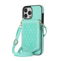 RFID Blocking Leather Case for iPhone 16 14 15 13 11 12 Pro Max XR Xs Max 8 7 Plus 16E Makeup Mirror Wallet Card Holder iPhone 15 Pro šviesiai žalios spalvos