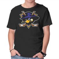 Unisex Crew Neck T-Shirt The Darkwing Ducks Graphic Short Sleeve Casual Tee L black