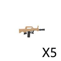 Kariniai konstravimo kaladėlės Kareivių figūrėlės Dovanos Žaislai Ginklai Kulkosvaidžiai Pistoletas Šautuvas Įranga Aksesuarai M4 G36 M24 AUGA3 gray