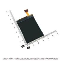 For Nokia 6300 6120 5320 6500S 5700 5610 Housing LCD Display Screen Replacement Parts 6300 6120 LCD black