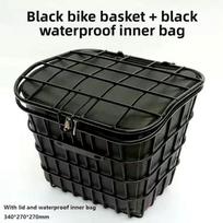 Universal Large Cart Basket Easy To Install Bike Rear Mesh Basket  Electric Bicycles Accessories 8