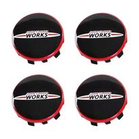 4 VNT. 54mm 56mm Automobilio ratlankio centriniai dangteliai Dangtelis ant ratlankio Ženklelis Emblema BMW Mini Cooper One JCW R56 R50 R53 R55 R57 R60 F54 F55 black