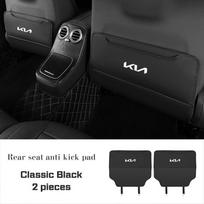 PU odos Automobilio Sėdynės Apsauga Nuo Kojų Spardymo KIA Cadenza Sorento K3 K4 K5 K8 K9 Ceed Forte Sportage Seltos Apsauginis Dangtelis Laikymo Krepšys black