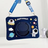 Vaikams Astronautas Stovas Planšetinio Kompiuterio Dėklas Skirtas Samsung Galaxy Tab A8 10.5 SM-X200 X205 S6 A7 10.4 SM-T500 T507 Lite 8.7 T220 T225 P610 A7Lite 8.7 T220 T225