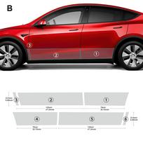 For Tesla Model Y 2020-2023 Full Car Paint Protection Film Clear TPU Invisible Self Healing Wrap Ultimate Scratch Shield Kit Bottom of the door