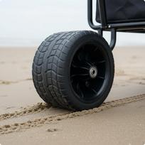 7 Inch Tank Wheel Wear Resistant Camping Cart Replacement Smooth Rolling for Beach Vshape Tire Tread