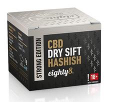 Eighty8 Dry Sift hašišas 12 % CBD, THC <0,2 %, 1 g