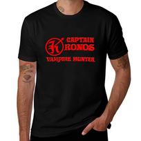 Captain Kronos Vampire Hunter Hammer Horror Black Tshirt Casual Loose Fit Summer Tee Shirt M black