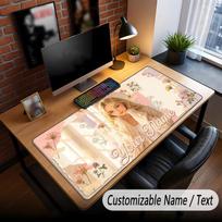 Custom Name Extended Mouse Pad,Sabrina Carpenter Gaming Desk Mat For Home Office Desktop Decor 30cmx60cm