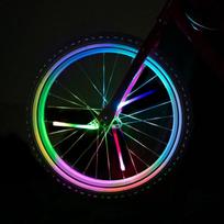 Brightz 3 LED lemputės dviračio stipinams, keičiančios RGB spalvą