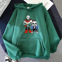 Undertale Chara Manga Hoody Cartoon Graphic Pullovers Men Funny Streetwear Printed Tops Clothes High Quality Fleece Sweatshirts M blue