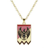 Žaidimo ugnies emblema, liūtas, erelis, elnias, pakabukas, karoliai, vyriški papuošalai ir aksesuarai beige