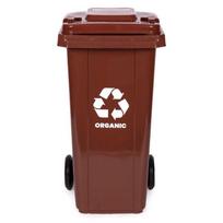 Lauko šiukšliadėžė MultiStore MO-240G-2-K, 240 l, ruda sp.
