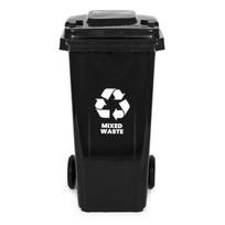 Lauko šiukšliadėžė MultiStore MO-240G-1-K, 240 l, juoda sp.