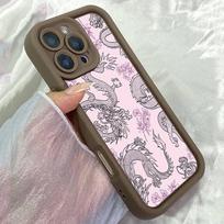 JT412 Pink Dragon for iPhone 17 16 15 14 13 Pro Max Samsung S26 S25 Ultra A17 A07 A56 A16 A15 A14 A13 Xiaomi 15T Redmi 15c Note 14 13 12 11 Soft Case Redmi 15C 4G/5G(171.6) ruda