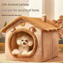 Four Seasons Waterproof & Windproof Washable Dog House for Small Pets Small (33*30*30) (0.35KG) beige