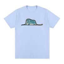 snake swallow elephant Le Petit Little Prince Vintage Tshirt Harajuku Ulzzang Cotton Unisex T shirt New Tee Tshirt Women s Tops 3XL gray