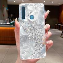 For Samsung Galaxy A9 2018 Case A920 SM-A920F Fashion Butterfly Flower Clear TPU Phone Cover For Samsung A9 A 9 2018 Soft Casing Galaxy A9 (2018) white