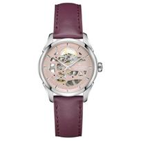 HAMILTON Jazz Series Automatic Mechanical Movement 50 Meters Waterproof Unisex Watch 36mm Skeleton Dial Stainless Steel Case Cowhide Strap H32265870 deimantas