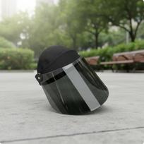 Metalworking Face Guard DoubleSided AntiFog Flipup Lens Panel Enlarged Unobstructed Dark Green Large Head Guard gray