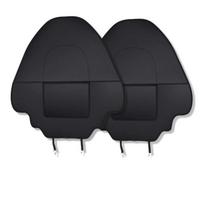 Tesla Model 3/Y Rear Seat Leather Guard - Anti-Kick & Scratch Protection Mat black