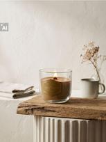 Sinsay - Kvapioji žvakė su medine dagtimi Salted Carmel - gintarinė