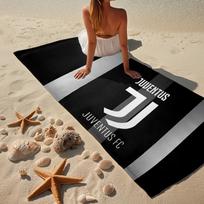 1PC Juventus Heartbeat Logo Beach Towel - Soft,  Absorbent Microfiber, Lightweight, Ideal for The Beach, Parties, Travel, Camping fan gifts 80cmx160cm(31x63inch)