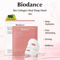Biodance Bio Collagen-Real Deep Mask 1Box (34g*4ea)_KR, Hydrating, Smooths Skin, Gentle Texture, For All Skin Types 34g*4ea/4.8 oz. pink