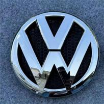 VW Volkswagen Jetta MK5 Golf Tinka Volkswagen T6 ryškiai juodas sidabrinis matinis 170mm priekinių radiatoriaus grotelių logotipas+130mm gal