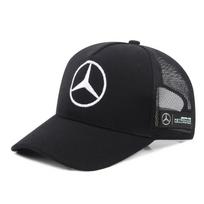 BENZ Madinga odinė tinklinė kepurė Snapback Trucker Lauko sportinė kepurė Mercedes Benz B/C/E/S klasėms A GLC MZ-BENZ Interjero apdailos detalėms black