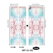 Artimųjų Rytų durų lipdukas Lipnusis tapetas 3D DIY renovacija vandeniui atsparus plakatas miegamasis 77X200cm