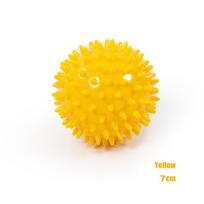 Patvarus PVC spygliuotas masažo kamuoliukas, suaktyvinamasis taškas, sportinis kūno rengybos taškas rankoms ir kojoms, padų skausmui malšinti, fascitą malšinantis 9 cm sportinis kamuolys Yellow 7 yellow