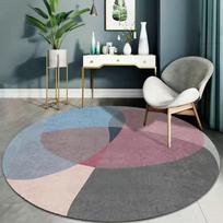 Apskritas kilimas tyrimo kompiuterio kėdės grindų kilimėlis pasukama kėdė apsauginis kilimėlis miegamojo lovos kilimas Diameter 60cm Round white